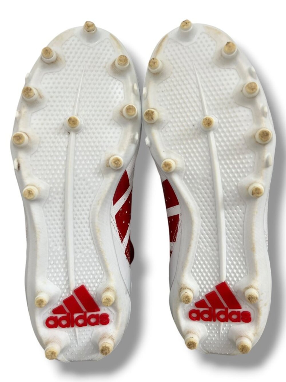 Adidas Adizero Impact White Red American Football Cleats Big Kid Size 4 - Picture 6 of 8